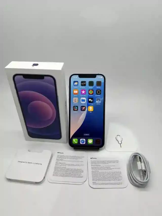 New ListingApple iPhone 12 128GB Purple (Unlocked) A2403 FULLY WORKING/FREE SHIPPING