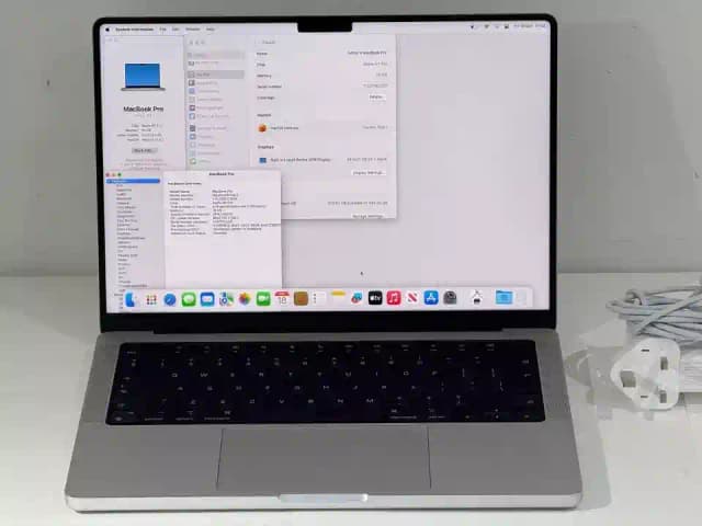Apple MacBook Pro 14" 2021 M1 Pro 8C CPU 14C GPU Ram 16GB SSD 512GB A Grade