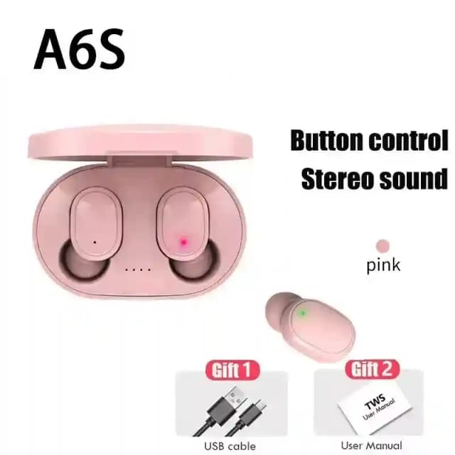 New ListingTws A6s Wireless Bluetooth Headset Earphones Noice Canceling Headphones