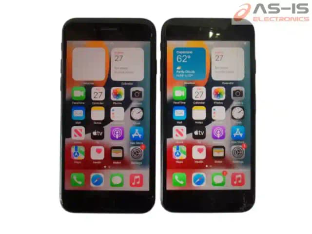 *AS-IS* Lot Of 2 Apple iPhone 7 A1778 32GB (AT&T) Black Smartphone