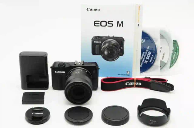【N MINT+++】 Canon EOS M 16MP Mirrorless Digital Camera 18-55mm f/3.5-5.6 JAPAN