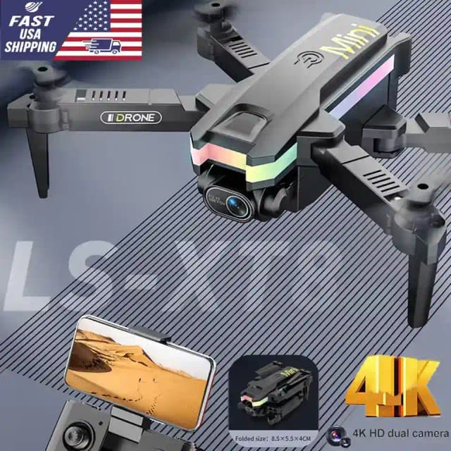 Remote Control XT8 RC Drones Pro 4K HD Dual Camera WIFI FPV Quadcopter Foldable