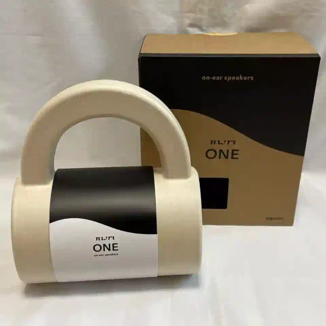 New Listingnwm ONE Light Gray MBH001 Open-Ear Over-the-Head Bluetooth Ear Speaker